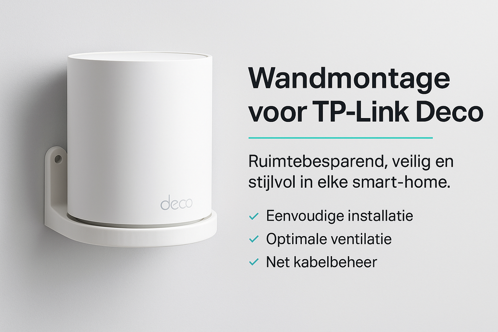 Wandhouder voor TP-Link Deco X10 X20 X50 X55 X60 | Muurbevestiging Mesh WiFi | Deco Houder - Image 4