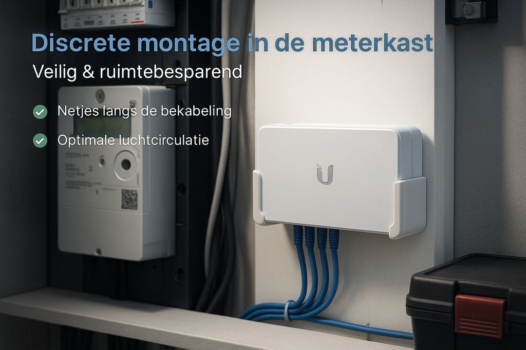 Wandhouder voor Ubiquiti USW Lite 8 PoE | UniFi Muurbeugel | Switch Bevestiging - Image 4